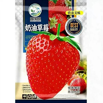 【台灣現貨】正宗原裝進口奶油紅草莓種子 四季播種盆栽陽台菜園 家庭農場種植 鮮甜果實自栽