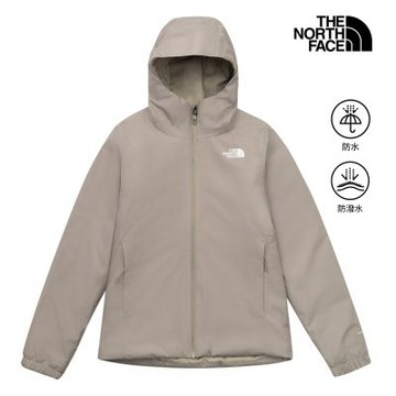 【The North Face 官方旗艦】線上獨家款｜北面男款淺棕色DRYVENT防水鋪棉外套｜8HR22MB