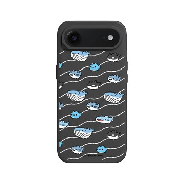iPhone Air SolidX 黑 - 貓貓蟲咖波 Bugcat Capoo - 水生貓蟲