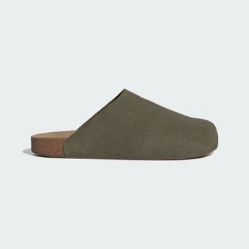 Adidas 愛迪達 Adimule [IH6907] 男 穆勒鞋 拖鞋 橄欖綠 皮革 麂皮