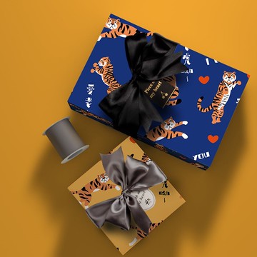 禮物包裝紙520愛人情侶禮品包裝紙圣誕節生日禮盒紙包裝愛老虎呦