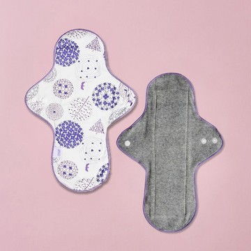 【凱娜】布衛生棉｜28公分｜春日紫繡