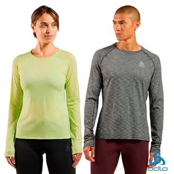 瑞士 ODLO 官方旗艦 男 女 X-ALP PW 115 美麗諾 羊毛 長袖T-SHIRT 透氣 快乾