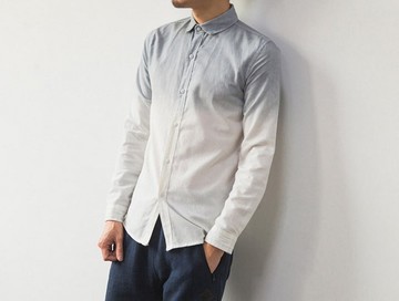 【JP.美日韓】韓國簡約水洗牛仔淺色刷白質感漸層優質春夏襯衫牛仔衣外套外搭