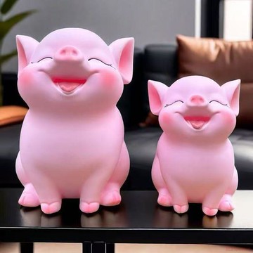 精選好物🌈新款2025可愛小豬大容量儲蓄罐創意擺件兒童禮物可存可取只進不出 伴手禮 交換禮物 招財存錢罐