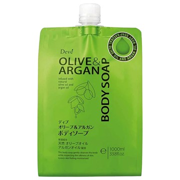 KUMANO 熊野油脂 DEVE 雙重保濕沐浴乳 補充包  1L  1包