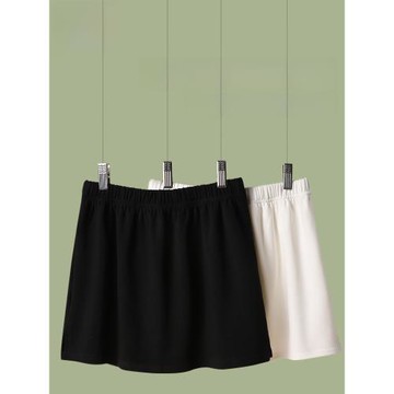 小屁簾女打底神器假下擺搭配衛衣春秋季疊穿遮胯小白裙內搭半身裙