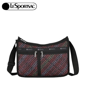 LeSportsac Deluxe Everyday Bag 奢華斜背包 七夕浪漫購 送禮首選 女包-霓光字舞