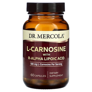 Dr. Mercola, L-肌肽與 R-α 硫辛酸，60 粒膠囊