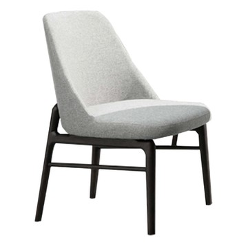 文創集  里斯夫亞麻布實木餐椅-59x52x82cm免組