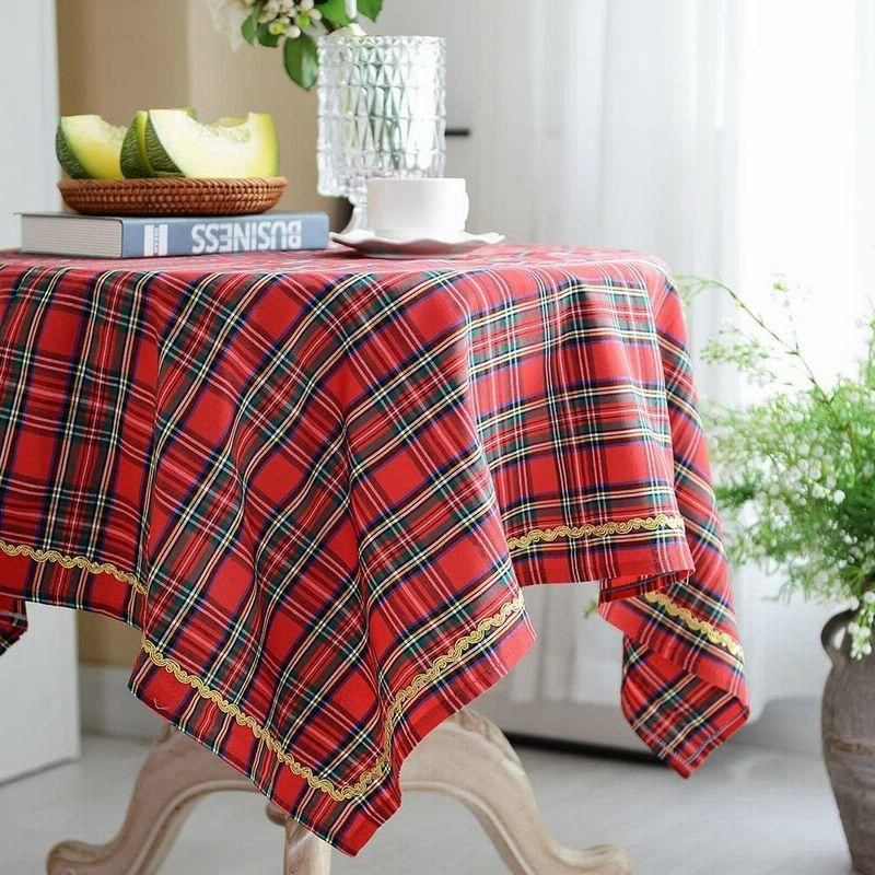 Artable Home 美しい雪の結晶模様のテーブルクロス赤いクリスマステーブルクロス お祭りの雰囲気を引き立たせる新年のテーブルクロス 通販 Lineポイント最大get Lineショッピング