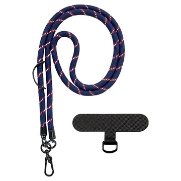 Timo 戶外登山可調式加厚版粗棉繩 - 藏藍斜紋  1條