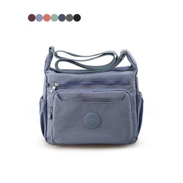 2025新款大容量斜挎包輕便多層單肩包媽媽掛包女輕便防水尼龍布包