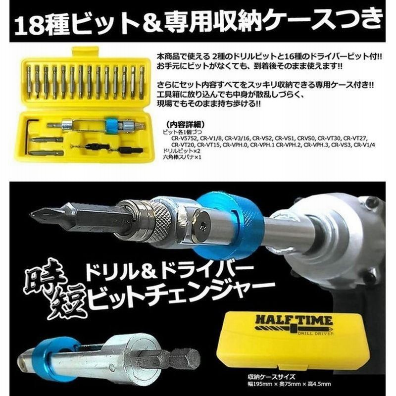 ドリルアダプタ 豪華11本 フルセットDIY 時短