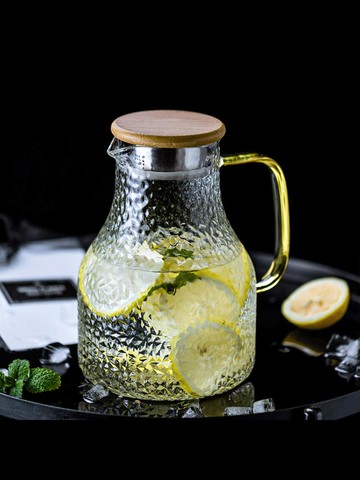 家用冷水壺耐高溫玻璃北歐創意涼水壺大容量扎壺茶壺涼白開水壺