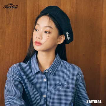 ROCKCOCO 新學院風貝蕾帽 - 深藍