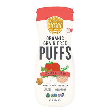 Serenity Kids, 無穀物泡芙，有機番茄和草本，1.5 盎司（42 克）