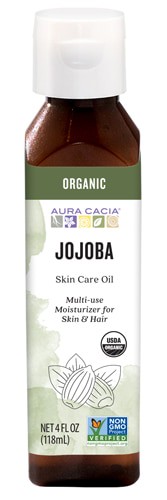 Aura Cacia Organic Skin Care Oil Balancing Jojoba 4 fl oz
