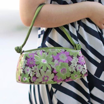 中式織錦緞絲綢工藝包新娘旗袍包唐裝手拎包紐扣手提包手拿包布包