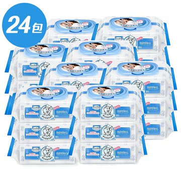 貝恩 BAAN 超厚超純水濕紙巾 80抽x24包/箱 嬰兒柔濕巾 2466 箱購