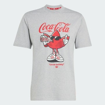 Adidas 愛迪達 Cc Treffie Tee KY2107 男女 T恤 運動上衣 休閒短袖 灰 亞版 可口可樂