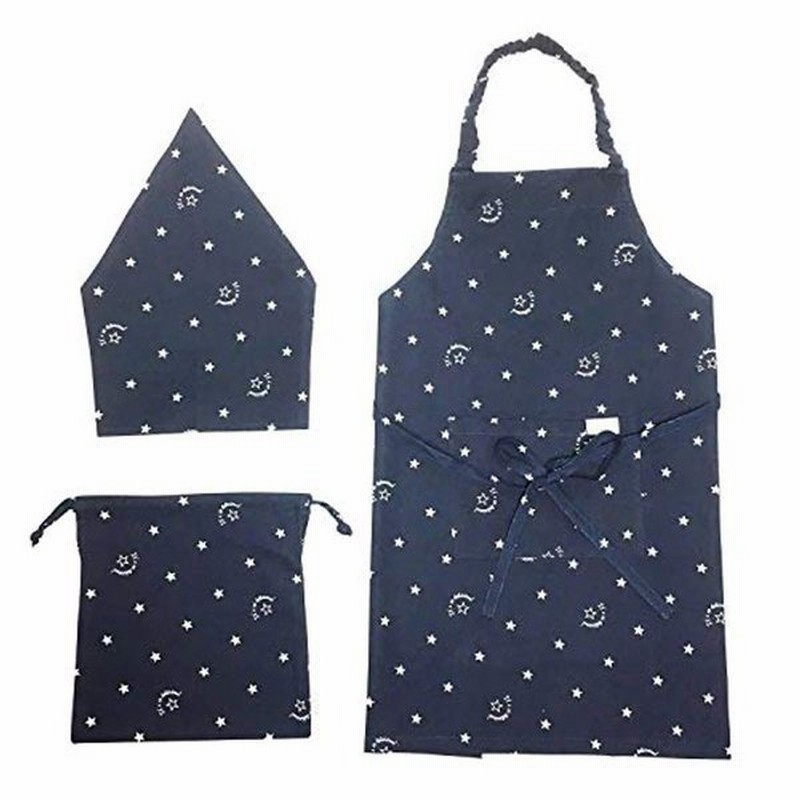 子供用 エプロン 調理実習 給食 小学校 キッズエプロン 男の子 女の子 クッキング こどもエプロン 巾着 三角巾 付き Ki 071d 通販 Lineポイント最大0 5 Get Lineショッピング