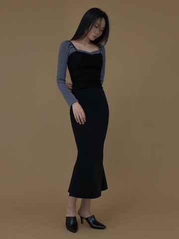 Signature Mermaid Skirt (Black)