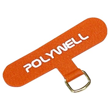 POLYWELL 寶利威爾 手機掛繩夾片 穩固耐用 安裝快速 自由搭配各式手機殼和手機掛繩 PW15-T65-0204  橙色  1個