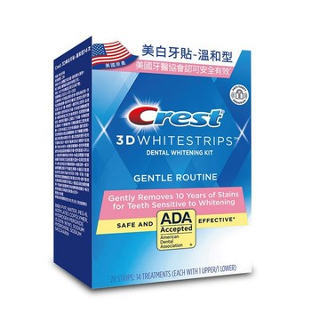 Crest 3D 美白牙貼-溫和型14次