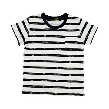IVY HOUSE常春藤童裝 幼男童純棉印LOGO條紋T恤(85cm~120cm)