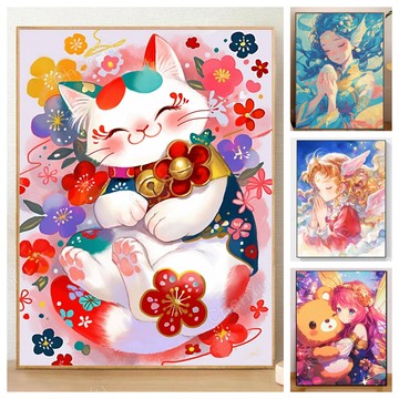 💛台灣現貨💛盒裝💛 新款5D鑽石畫 DIY鑽石貼畫 手作 滿鑽 磚石貼畫 水鑽貼畫 手工點鑽畫 立體貼鑽畫 大幅 黏鑽畫