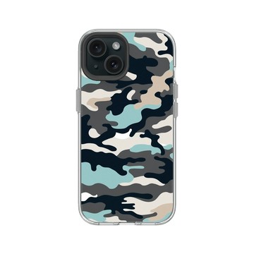 iPhone 15 Clear 透明 - Camouflage / 迷彩 - 仿布迷彩