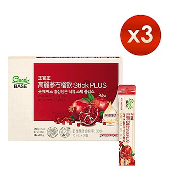 (即期品)【正官庄】高麗蔘石榴燕窩胜肽飲PLUS 30入x3盒 (效期:2026/06)
