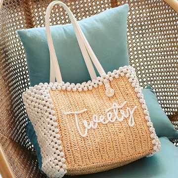 心聲 - 珠仔拉菲草肩背包