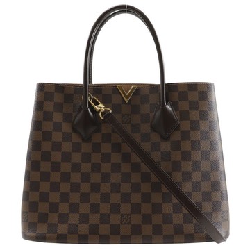【日本直送】路易威登 LOUIS VUITTON Kensington 手提包 2WAY 肩背包 N41435 Damier Canvas 帆布 棕色 【二手品】