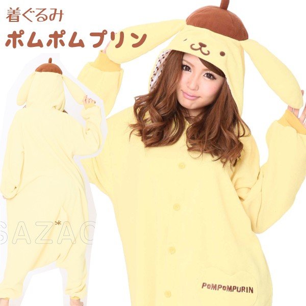 正規品 Sazac 着ぐるみフリース サンリオ ポムポムプリンsan 857 大人用 コスプレ衣装 通販 Lineポイント最大0 5 Get Lineショッピング