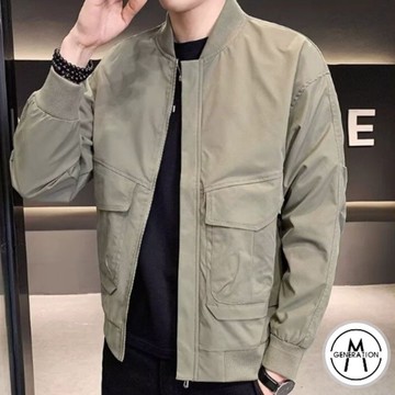【M世代】痞帥外套 長袖外套 百搭休閒夾克 韓版潮流寬鬆夾克 情侣外套 日系原宿風 男裝 BCP8103