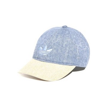 Adidas Denim Cb Cap 藍米色 撞色 丹寧 牛仔 三葉草 遮陽 運動 休閒 棒球帽 帽子 LD6390