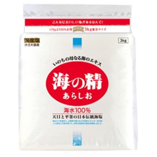 海の精 あらしお（赤）3kg×2個セット ※送料無料（一部地域を除く）