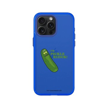 iPhone 15 Pro Max Clear 激光藍 - 瑞克和莫蒂 Rick and Morty - 我是酸黃瓜Riiick!