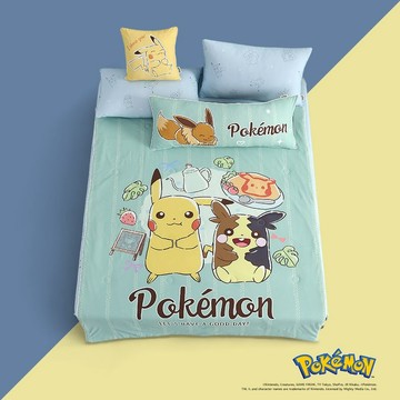 【Pokémon寶可夢官方授權】森語時光冰絲涼感夏被－150x190cm