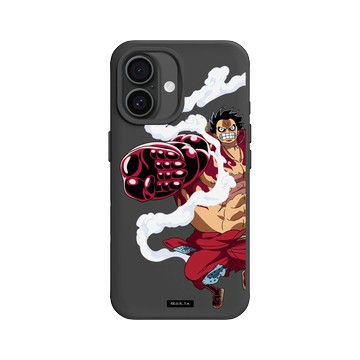 iPhone 16 SolidX 黑 - 航海王 One Piece - 復刻系列-魯夫四檔彈跳人