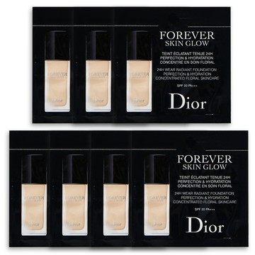 Dior 迪奧 超完美持久柔光粉底液 #1N 0.7ml PP包 體驗包 旅行小樣 X7入組