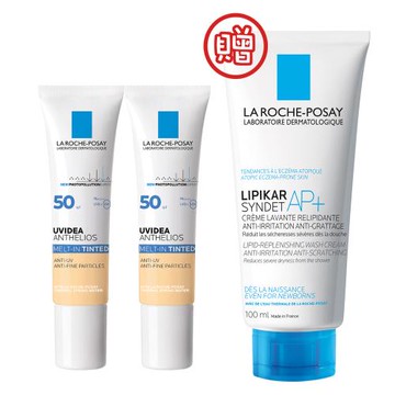 理膚寶水 全護清爽防曬液UVA PRO(潤色)30mlx2(加贈 滋潤沐浴乳100ml)