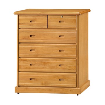 文創集 泰斗元赤楊木紋3.3尺實木六抽斗櫃-99x54x120cm免組