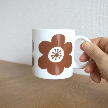 「 anemone mug cup( brown )」