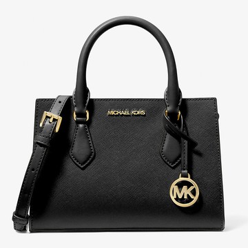 MICHAEL KORS 手提斜背兩用包 十字紋防刮塗層帆布 斜背包 手提包 單肩包 M78662 黑色MK(現貨)▶指定Outlet商品5折起☆現貨【送禮首選★APP下單點數4倍送】