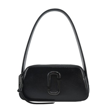 [平輸版] 【MARC JACOBS】THE SLINGSHOT防刮拉鍊手提/肩背兩用包(黑)真品平輸