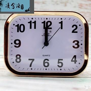 網紅熱銷靜音掃描簡約老人鬧鐘 床頭大字臺式桌面電子臺鐘 小鬧鐘