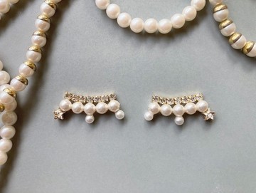 Star pearl dress 【珍珠/星星/冬/秋/婚禮/聖誕節/禮物/小禮物】